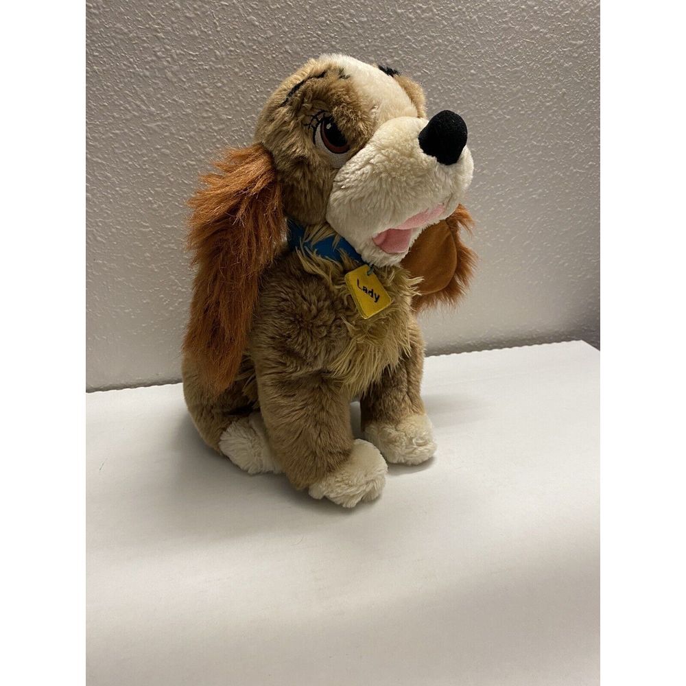 Authentic Disney Store Sitting Lady Plush Stuffed Dog of Lady‎ and the Tramp